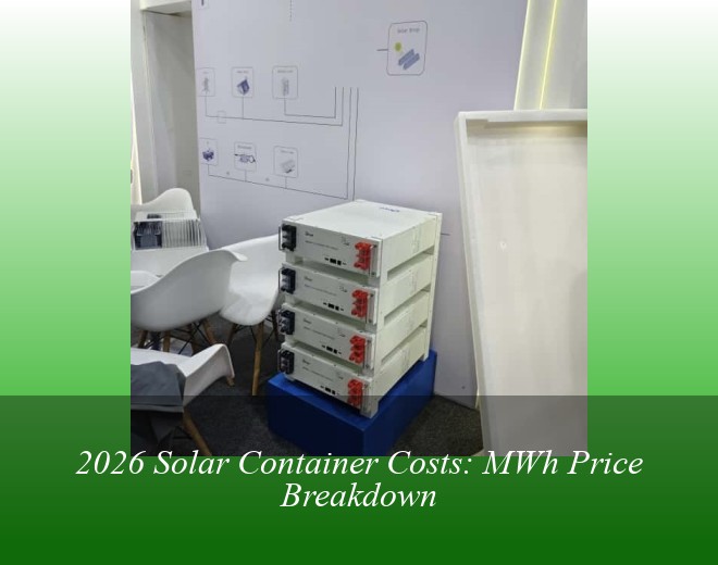 2026 Solar Container Costs: MWh Price Breakdown